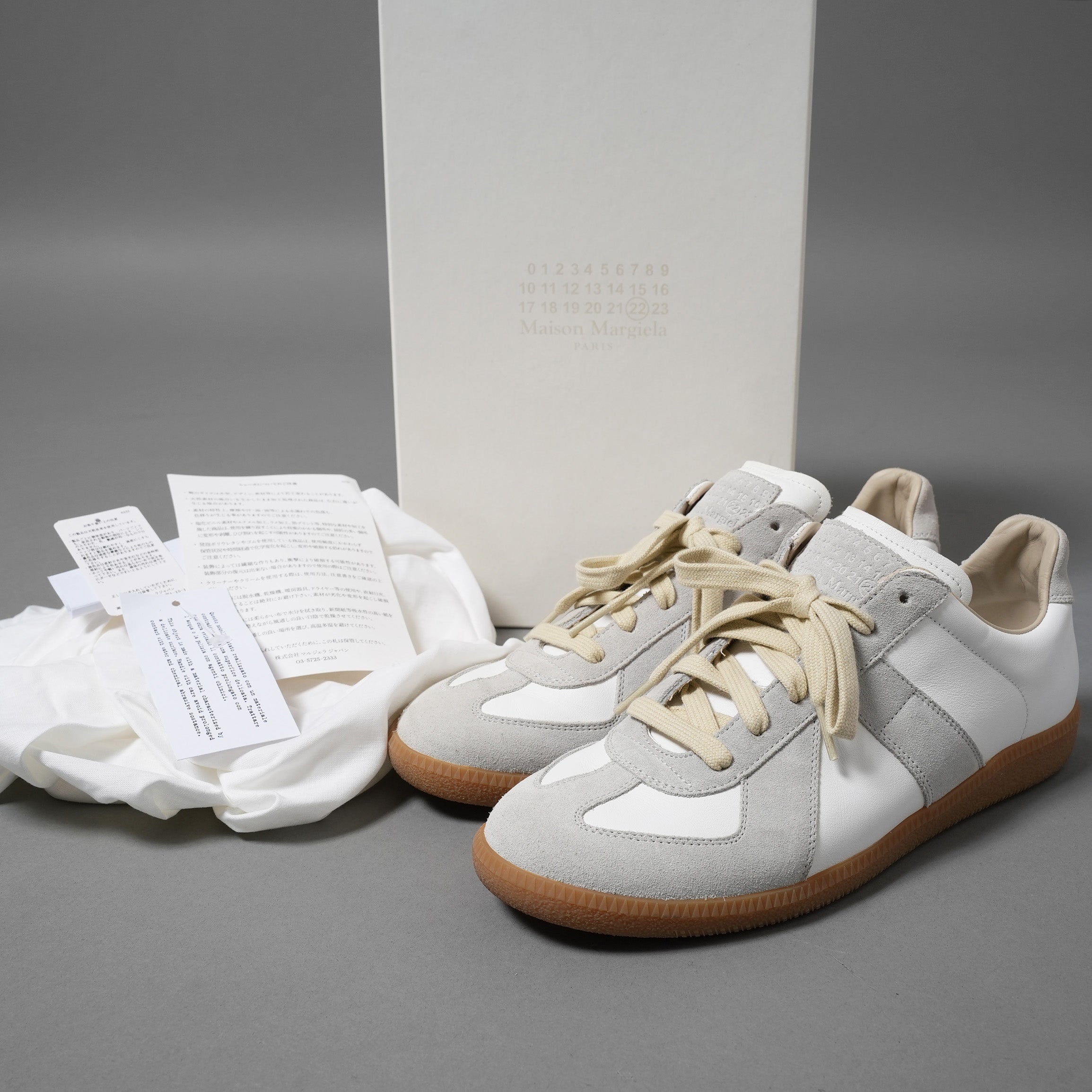 Maison Margiela メゾンマルジェラ / 美品 REPLICA レプリカ / レースアップ シューズ スニーカー / S58WS0109 P1895 / size42 (WHITE)