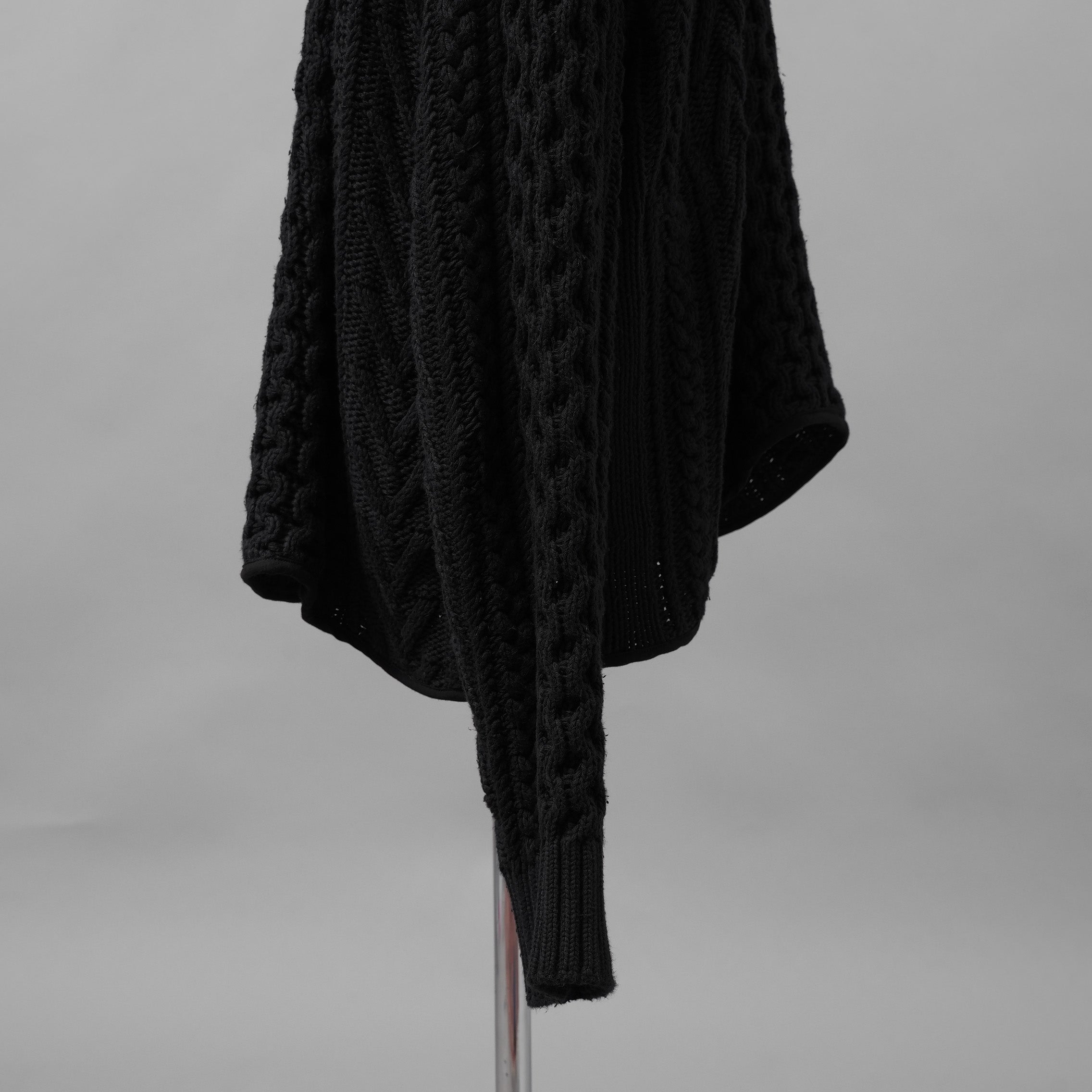 Greg Lauren グレッグローレン / 美品 25SS ロンハーマン別注 Fisherman Sweater フィッシャーマン ニット カーディガン / JM033 RN-151948 / size 2 (BLACK)