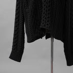 Greg Lauren グレッグローレン / 美品 25SS ロンハーマン別注 Fisherman Sweater フィッシャーマン ニット カーディガン / JM033 RN-151948 / size 2 (BLACK)