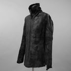 Leon Emanuel Blanck レオン エマニュエル ブランク / 美品 18AW FORCED STRAIGHTJACKET HEAVY CHORD with LATEX TREATMENT コーティング ジャケット / size 46  (BLACK)