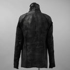Leon Emanuel Blanck レオン エマニュエル ブランク / 美品 18AW FORCED STRAIGHTJACKET HEAVY CHORD with LATEX TREATMENT コーティング ジャケット / size 46  (BLACK)