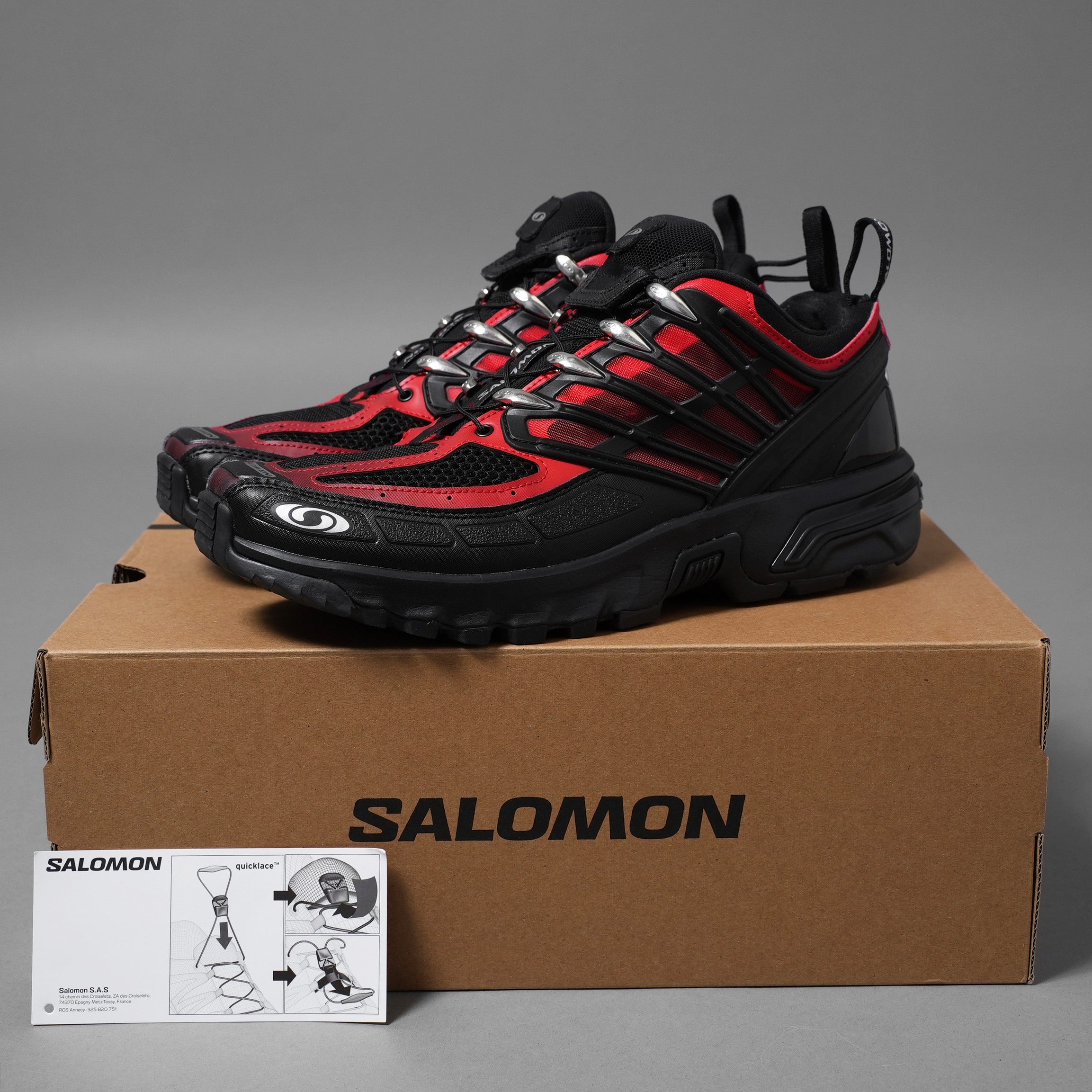 SALOMON サロモン/ ACS PRO / L47979300 / スニーカー シューズ / size 27cm (BLACK x RED)