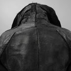 Leon Emanuel Blanck レオン エマニュエル ブランク / 美品 18AW FORCED STRAIGHTJACKET HEAVY CHORD with LATEX TREATMENT コーティング ジャケット / size 46  (BLACK)