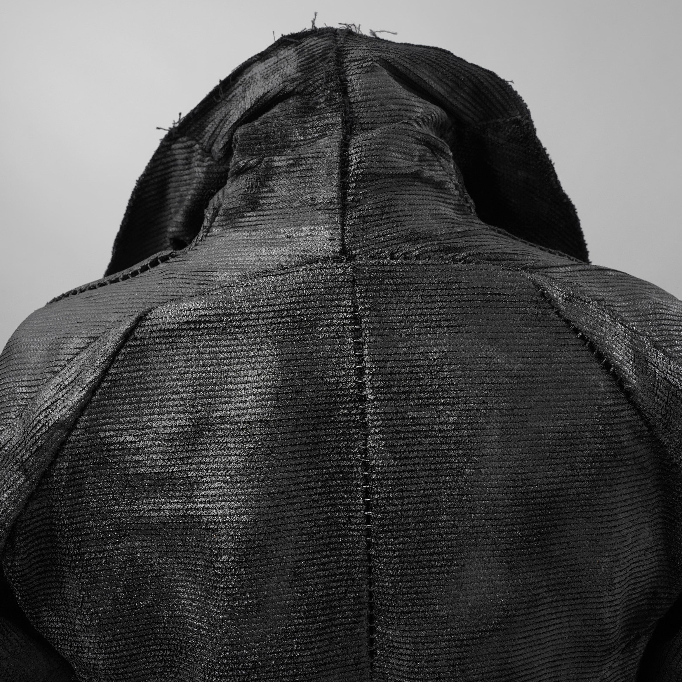 Leon Emanuel Blanck レオン エマニュエル ブランク / 美品 18AW FORCED STRAIGHTJACKET HEAVY CHORD with LATEX TREATMENT コーティング ジャケット / size 46  (BLACK)
