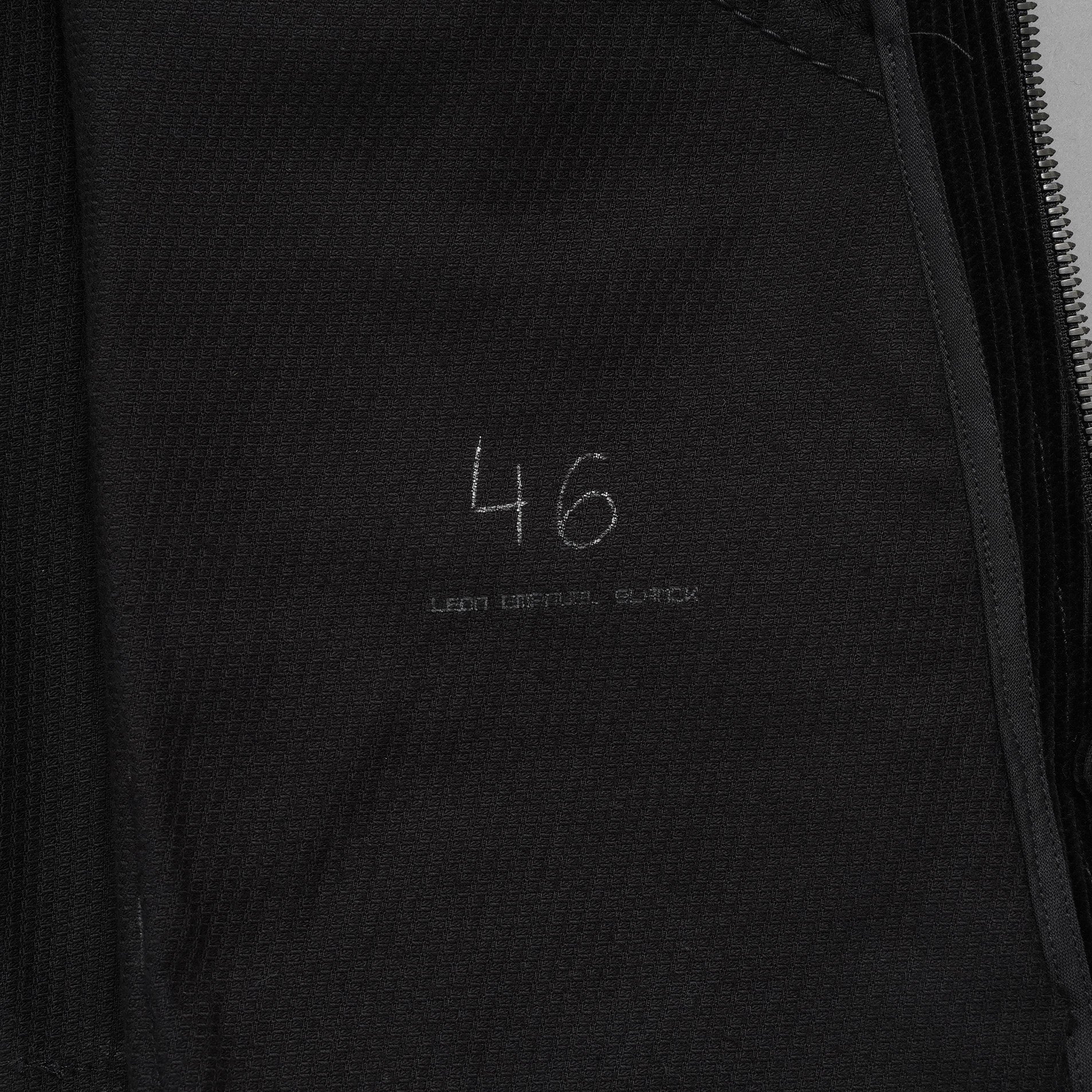 Leon Emanuel Blanck レオン エマニュエル ブランク / 美品 18AW FORCED STRAIGHTJACKET HEAVY CHORD with LATEX TREATMENT コーティング ジャケット / size 46  (BLACK)