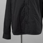 Ten c テンシー / 美品 24AW PADDED SHIRT / PIECE DYED COTTON/NYLON POPLIN パデッドシャツ ジャケット / 24CTCUS06299 / size 43 (BLACK)