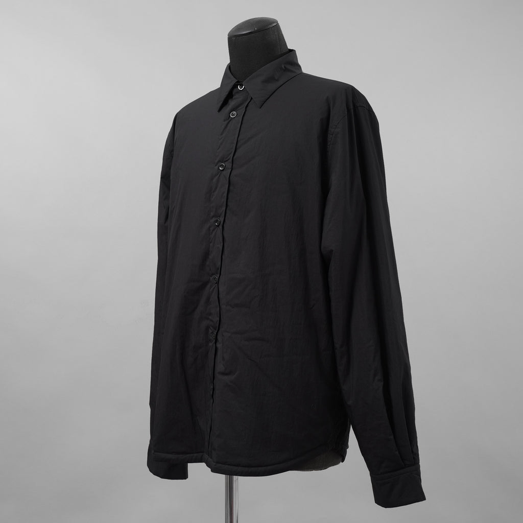Ten c テンシー / 美品 24AW PADDED SHIRT / PIECE DYED COTTON/NYLON POPLIN パデッドシャツ ジャケット / 24CTCUS06299 / size 43 (BLACK)