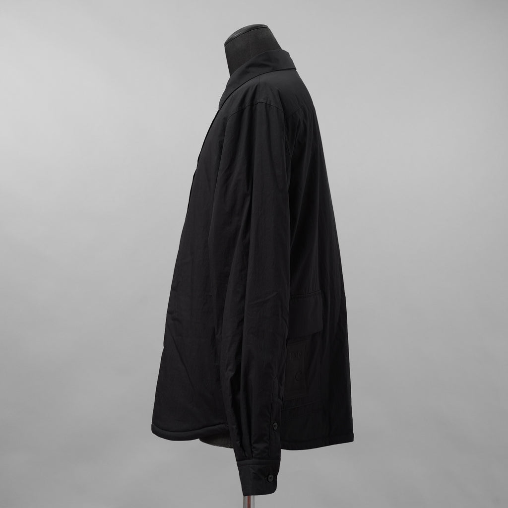 Ten c テンシー / 美品 24AW PADDED SHIRT / PIECE DYED COTTON/NYLON POPLIN パデッドシャツ ジャケット / 24CTCUS06299 / size 43 (BLACK)
