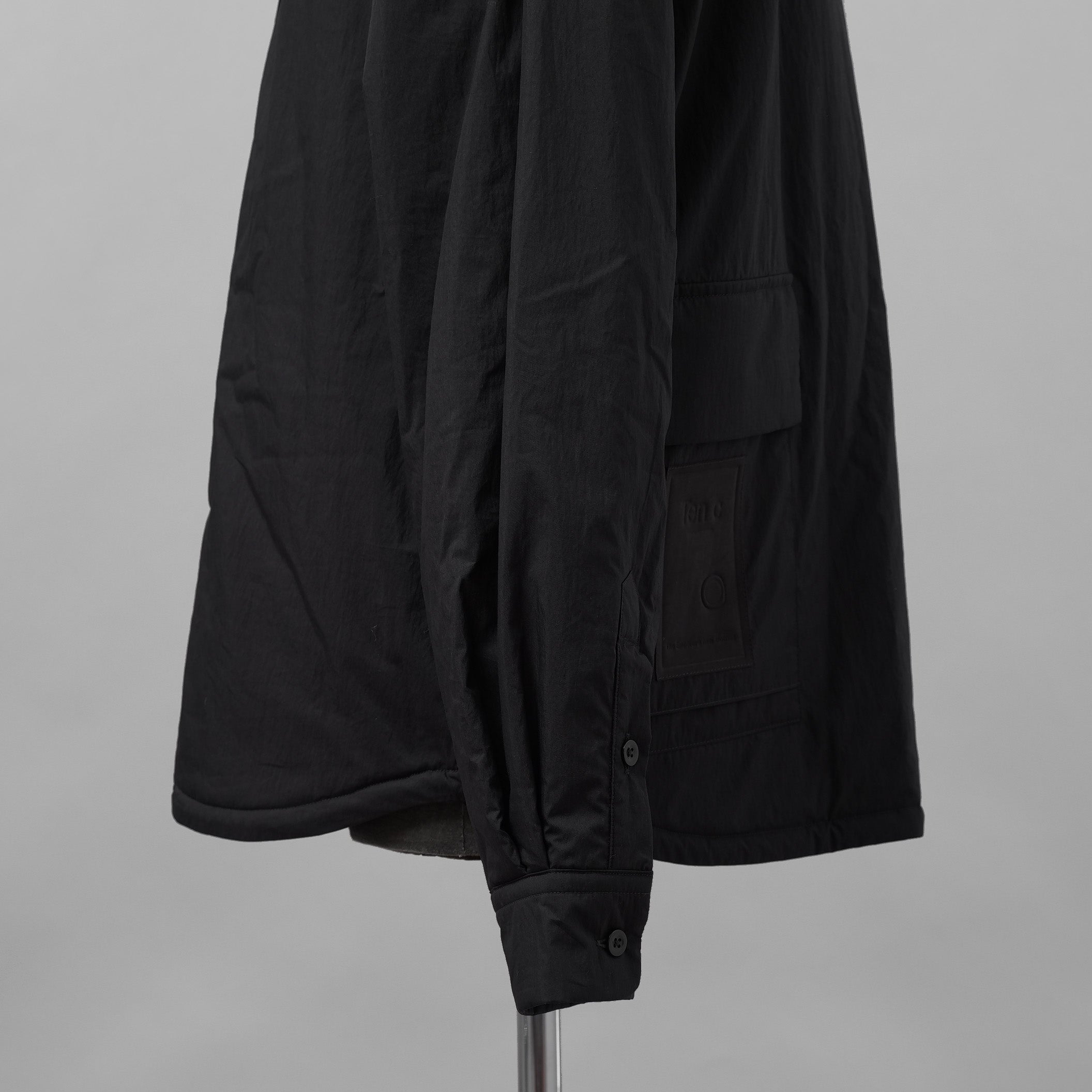 Ten c テンシー / 美品 24AW PADDED SHIRT / PIECE DYED COTTON/NYLON POPLIN パデッドシャツ ジャケット / 24CTCUS06299 / size 43 (BLACK)
