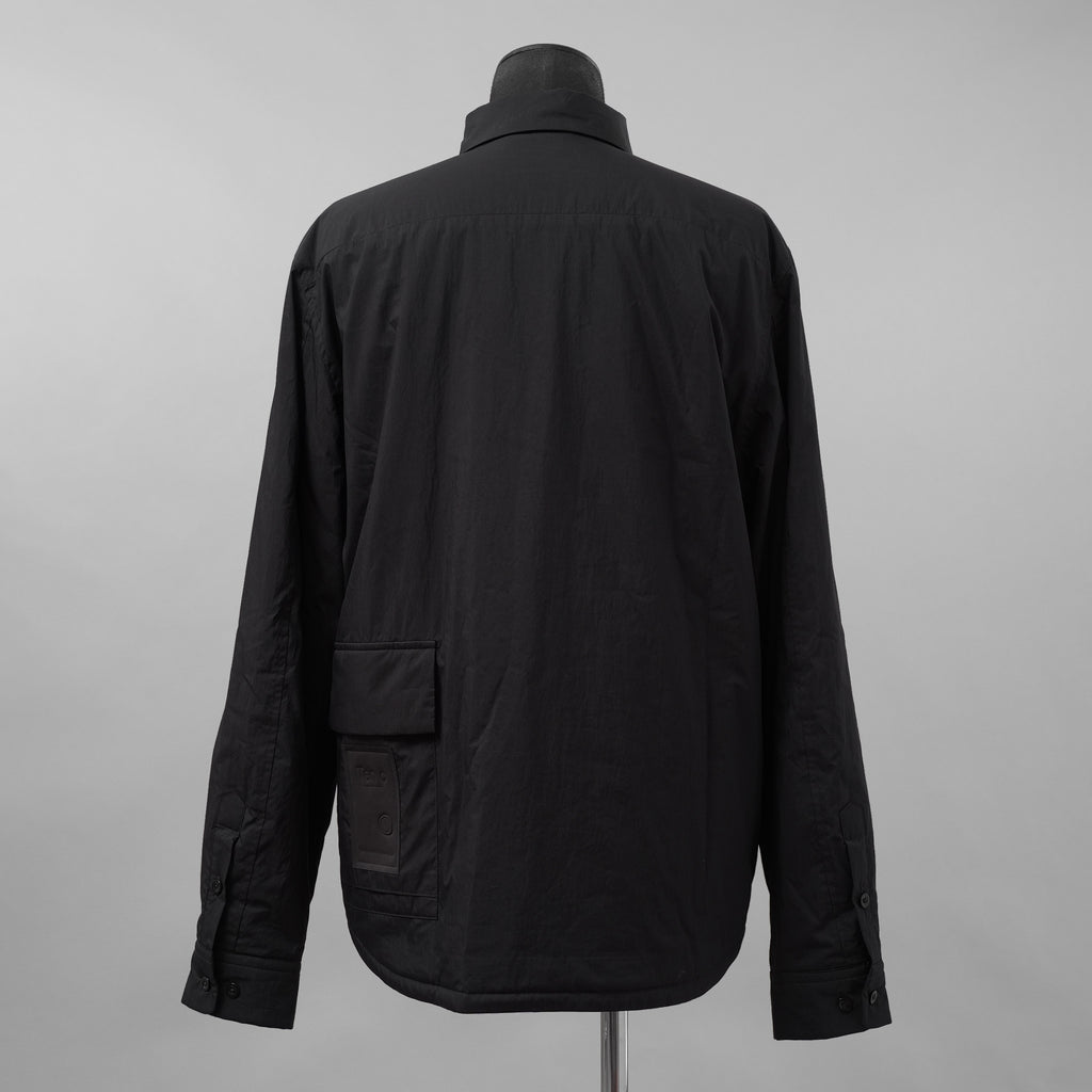 Ten c テンシー / 美品 24AW PADDED SHIRT / PIECE DYED COTTON/NYLON POPLIN パデッドシャツ ジャケット / 24CTCUS06299 / size 43 (BLACK)