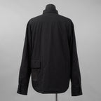 Ten c テンシー / 美品 24AW PADDED SHIRT / PIECE DYED COTTON/NYLON POPLIN パデッドシャツ ジャケット / 24CTCUS06299 / size 43 (BLACK)
