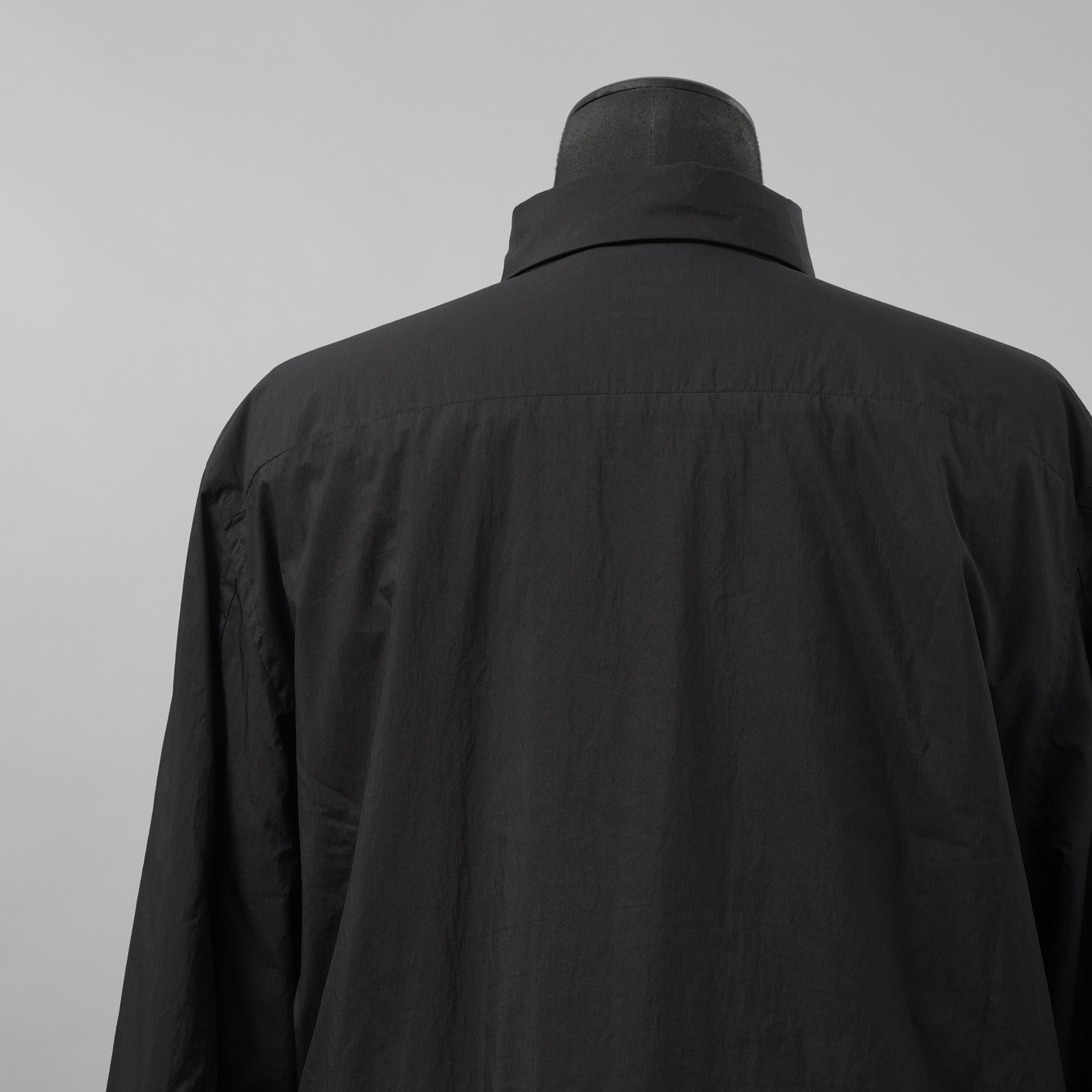 Ten c テンシー / 美品 24AW PADDED SHIRT / PIECE DYED COTTON/NYLON POPLIN パデッドシャツ ジャケット / 24CTCUS06299 / size 43 (BLACK)