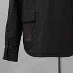 Ten c テンシー / 美品 24AW PADDED SHIRT / PIECE DYED COTTON/NYLON POPLIN パデッドシャツ ジャケット / 24CTCUS06299 / size 43 (BLACK)