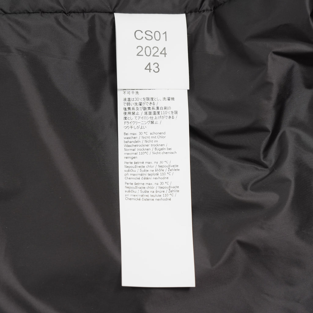 Ten c テンシー / 美品 24AW PADDED SHIRT / PIECE DYED COTTON/NYLON POPLIN パデッドシャツ ジャケット / 24CTCUS06299 / size 43 (BLACK)