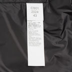 Ten c テンシー / 美品 24AW PADDED SHIRT / PIECE DYED COTTON/NYLON POPLIN パデッドシャツ ジャケット / 24CTCUS06299 / size 43 (BLACK)
