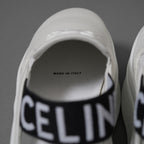 CELINE セリーヌ / 美品 トリオンフ STRAPPED WEDGE MULE W TRION 50 / ブロック ウェッジミュール / size 36 (23cm) WHITE /  厚底 シューズ