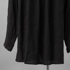 daska ダスカ / 美品 24SS daska× maktub コラボ別注 Pintuck Shirt (front open ver.) 長袖シャツ / size 22(M) BLACK
