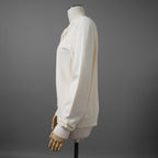 FENDI フェンディ / 23AW アシメトリー アルパカ ニット カーディガン / FZC968 AOEL / size40 (WHITE)
