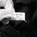 daska ダスカ / 美品 24SS daska× maktub コラボ別注 Pintuck Shirt (front open ver.) 長袖シャツ / size 22(M) BLACK