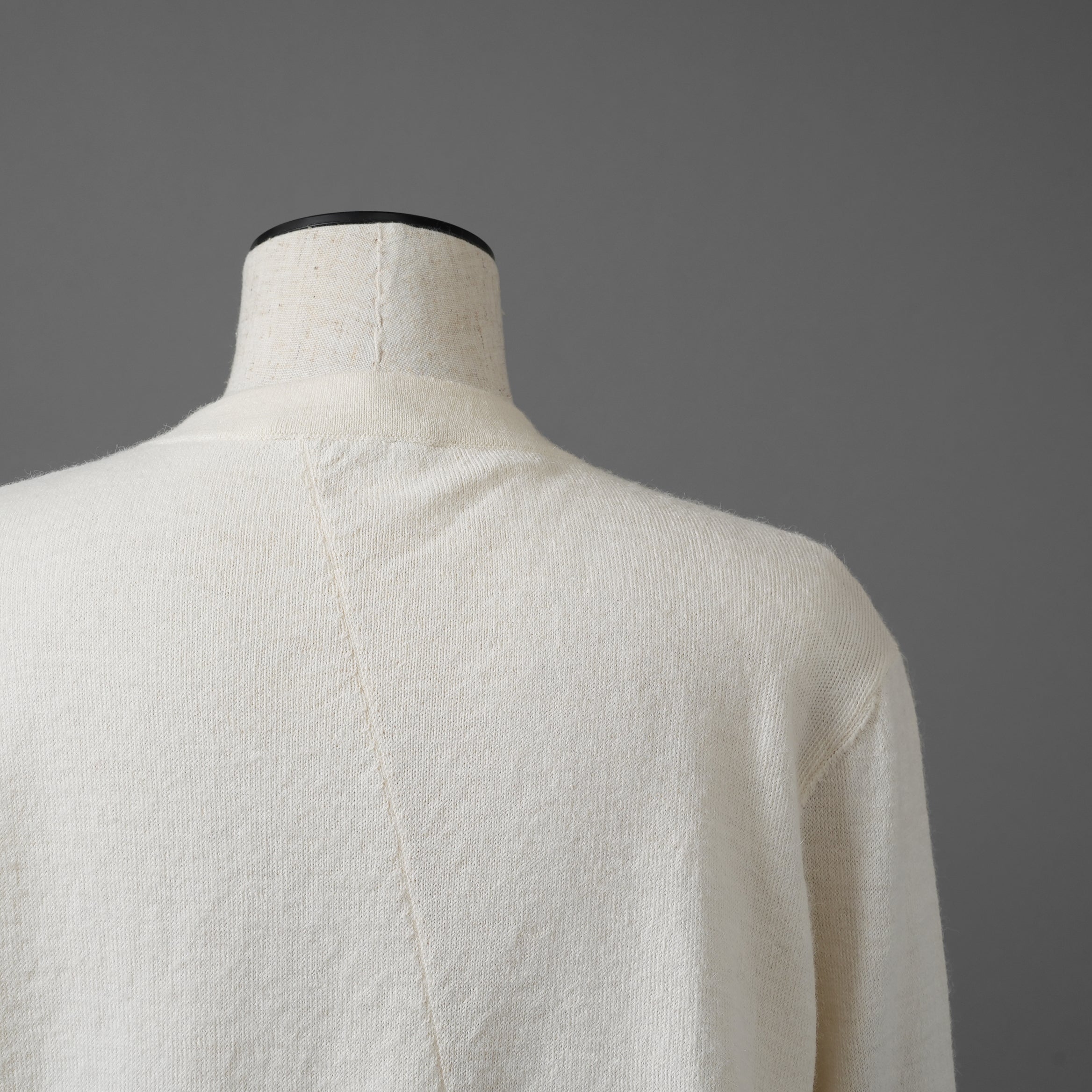 FENDI フェンディ / 23AW アシメトリー アルパカ ニット カーディガン / FZC968 AOEL / size40 (WHITE)