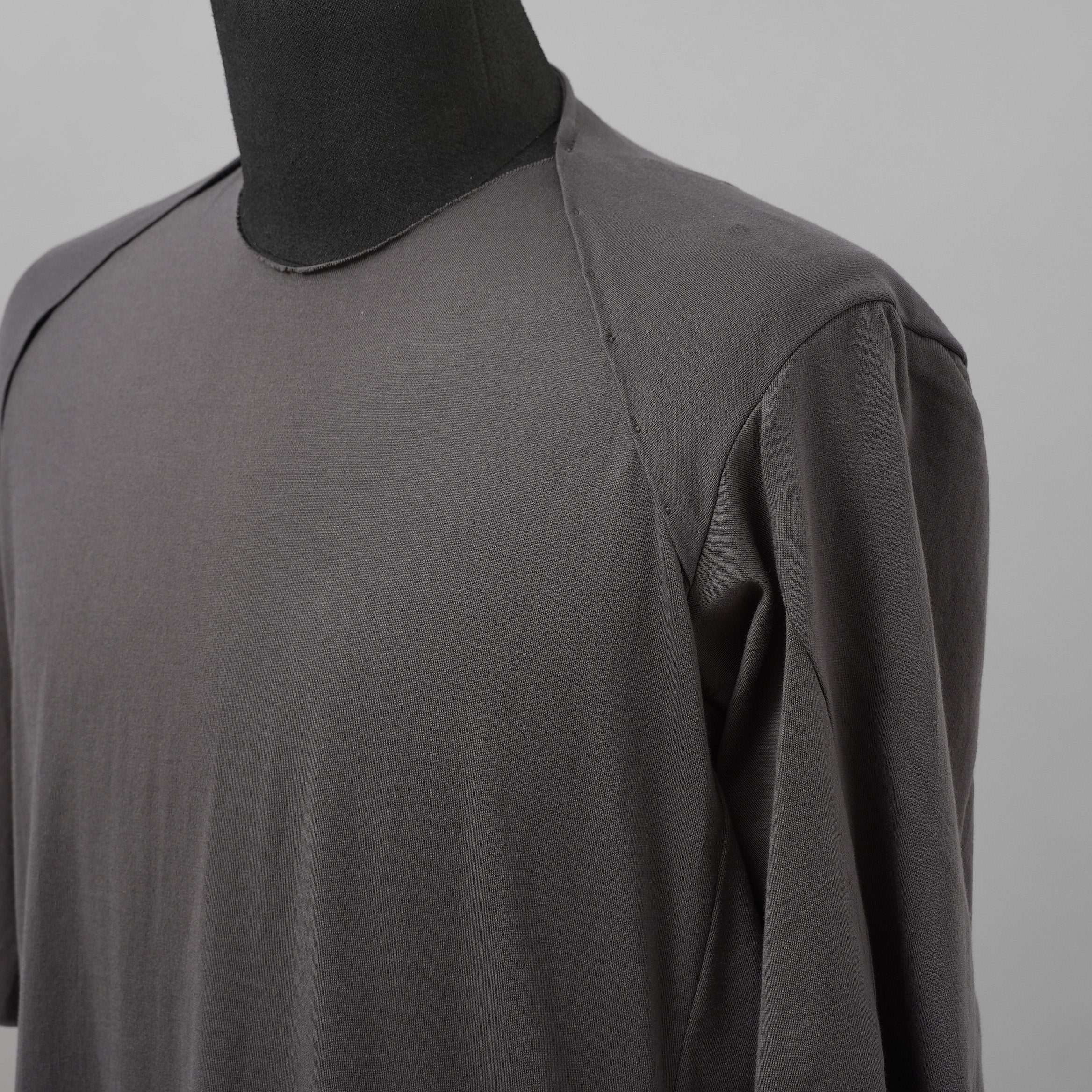 DEVOA デヴォア / 美品 23SS Half Sleeve Suvin Cotton Jersey 半袖Tシャツ / CSC-DSD1 / size 1 (CHARCORL)