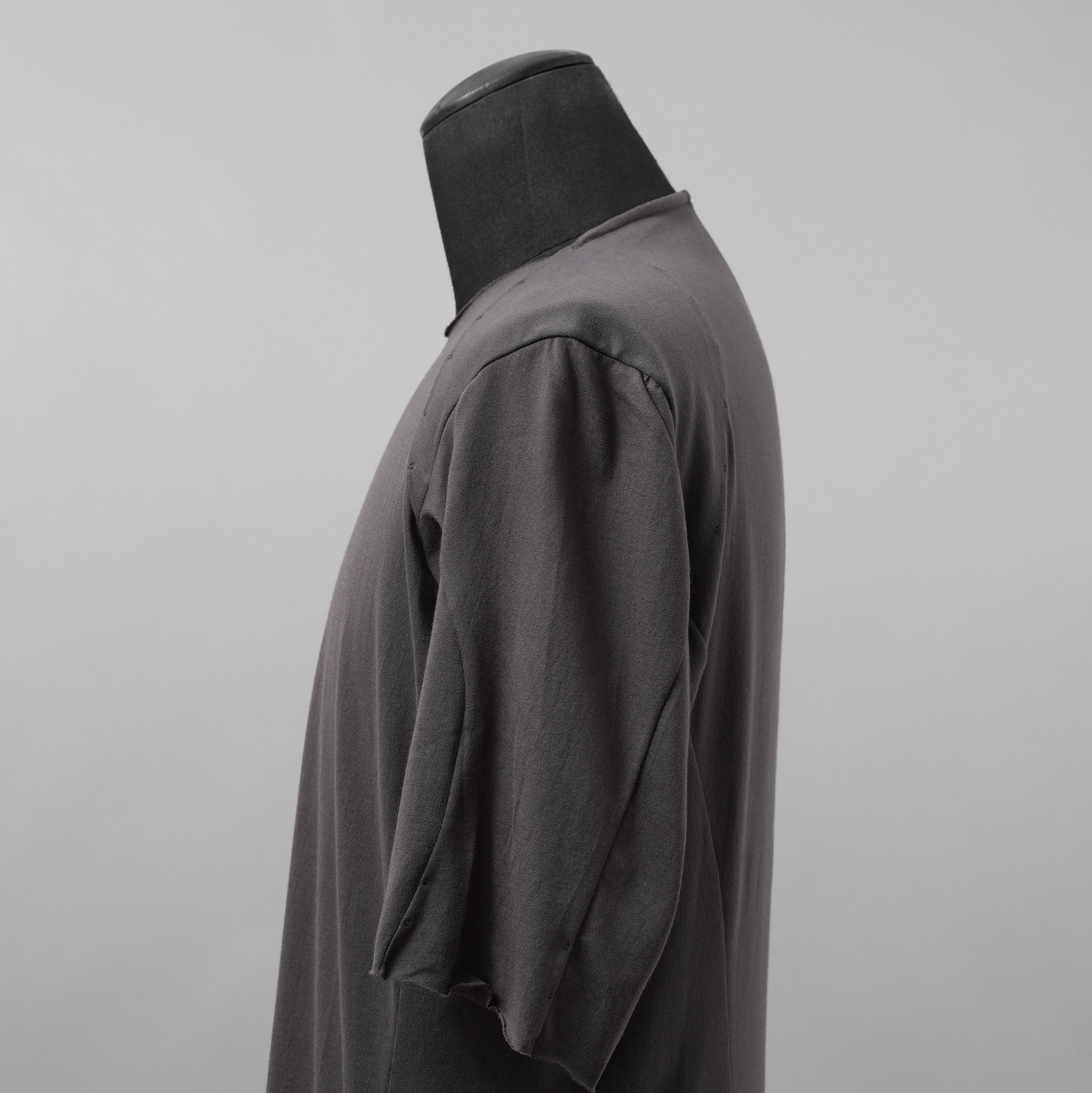 DEVOA デヴォア / 美品 23SS Half Sleeve Suvin Cotton Jersey 半袖Tシャツ / CSC-DSD1 / size 1 (CHARCORL)