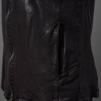 新品 ISAMUKATAYAMA BACKLASH The LINE イサムカタヤマ バックラッシュ / イタリーカーフ 製品染め 襟付きブルゾン T-148 / size M (DARK BROWN)