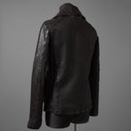 新品 ISAMUKATAYAMA BACKLASH The LINE イサムカタヤマ バックラッシュ / イタリーカーフ 製品染め 襟付きブルゾン T-148 / size M (DARK BROWN)
