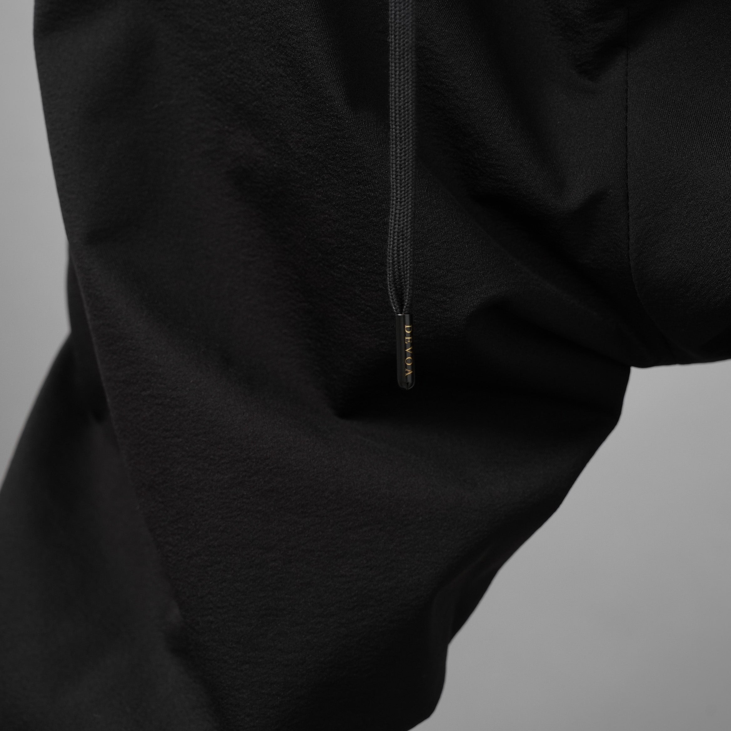 未使用 DEVOA デヴォア / 24SS water repellent ジョガーパンツ パンツ / PTY-TBTJ / size 2 (BLACK)