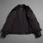 新品 ISAMUKATAYAMA BACKLASH The LINE イサムカタヤマ バックラッシュ / イタリーカーフ 製品染め 襟付きブルゾン T-148 / size M (DARK BROWN)