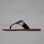 CELINE セリーヌ / 22SS トリオンフ レザー カーフスキン フラットサンダル シューズ / RM0222 / size 36 (23cm) BLACK)