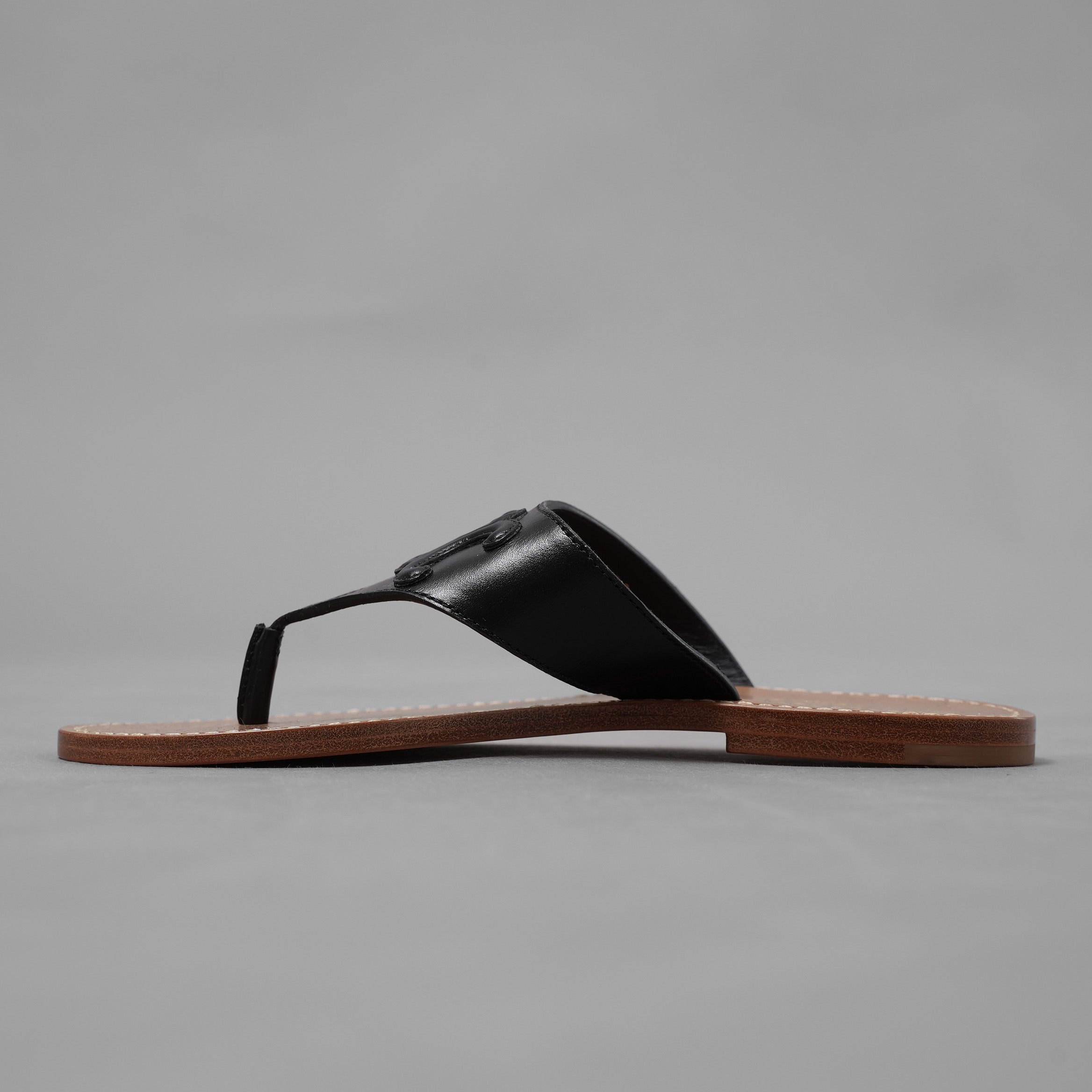 CELINE セリーヌ / 22SS トリオンフ レザー カーフスキン フラットサンダル シューズ / RM0222 / size 36 (23cm) BLACK)
