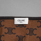 CELINE セリーヌ / 24AW 美品 トリオンフ クロップドトップス / 2AG03916T / size M (BROWN) 長袖Tシャツ