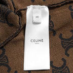 CELINE セリーヌ / 24AW 美品 トリオンフ クロップドトップス / 2AG03916T / size M (BROWN) 長袖Tシャツ