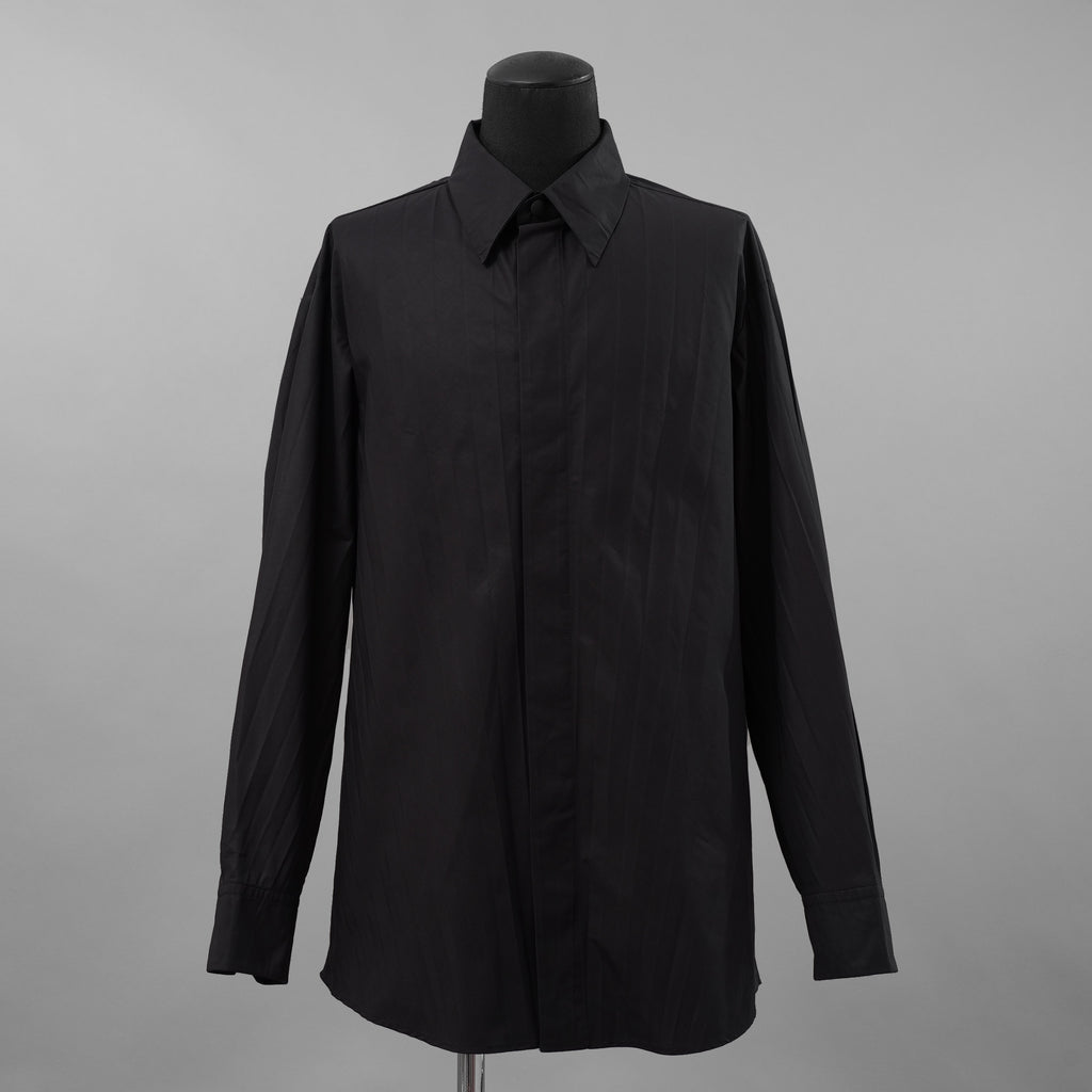 VALENTINO ヴァレンティノ / 美品 23SS Tech Nylon Oversize Shirt 長袖シャツ / 2V0ABX955ET / size S (BLACK)