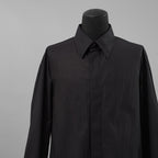 VALENTINO ヴァレンティノ / 美品 23SS Tech Nylon Oversize Shirt 長袖シャツ / 2V0ABX955ET / size S (BLACK)