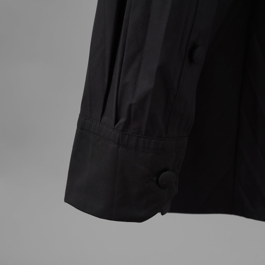 VALENTINO ヴァレンティノ / 美品 23SS Tech Nylon Oversize Shirt 長袖シャツ / 2V0ABX955ET / size S (BLACK)
