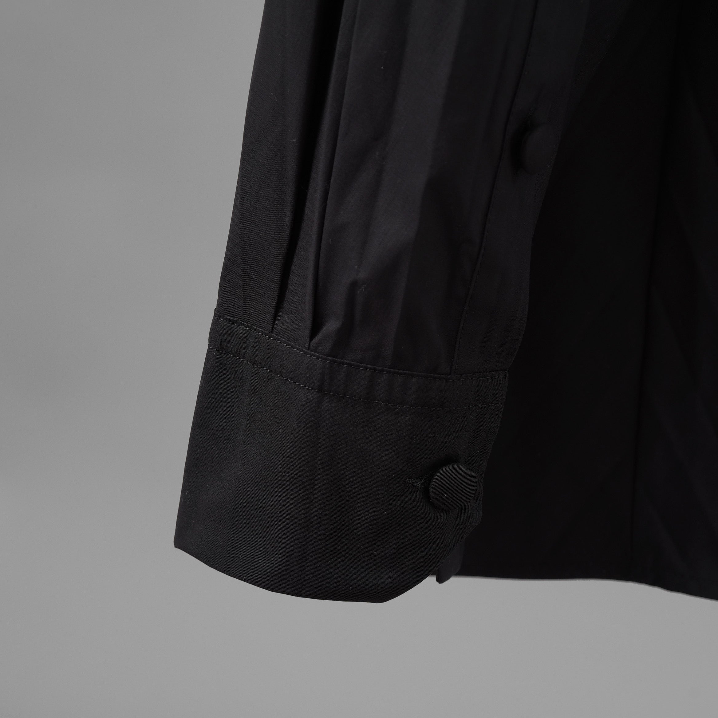 VALENTINO ヴァレンティノ / 美品 23SS Tech Nylon Oversize Shirt 長袖シャツ / 2V0ABX955ET / size S (BLACK)