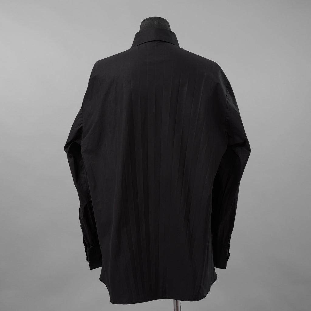 VALENTINO ヴァレンティノ / 美品 23SS Tech Nylon Oversize Shirt 長袖シャツ / 2V0ABX955ET / size S (BLACK)