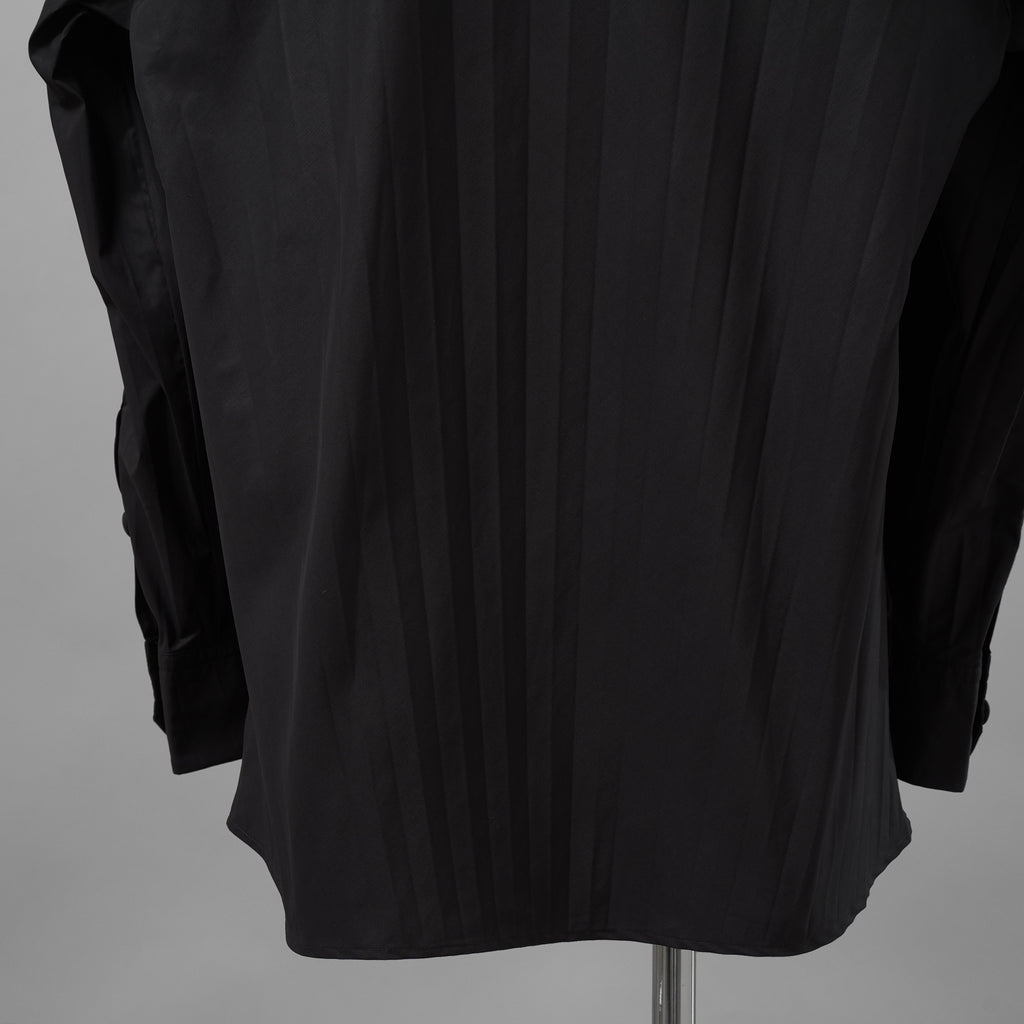 VALENTINO ヴァレンティノ / 美品 23SS Tech Nylon Oversize Shirt 長袖シャツ / 2V0ABX955ET / size S (BLACK)