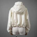 Fendi x SKIMS フェンディ / 22SS Reversible Cropped Windbreaker 総柄 リバーシブル クロップド ウインドブレーカー / FAN063 AGNG / size M (WHITE) レディース