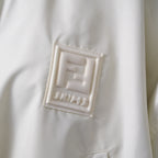 Fendi x SKIMS フェンディ / 22SS Reversible Cropped Windbreaker 総柄 リバーシブル クロップド ウインドブレーカー / FAN063 AGNG / size M (WHITE) レディース