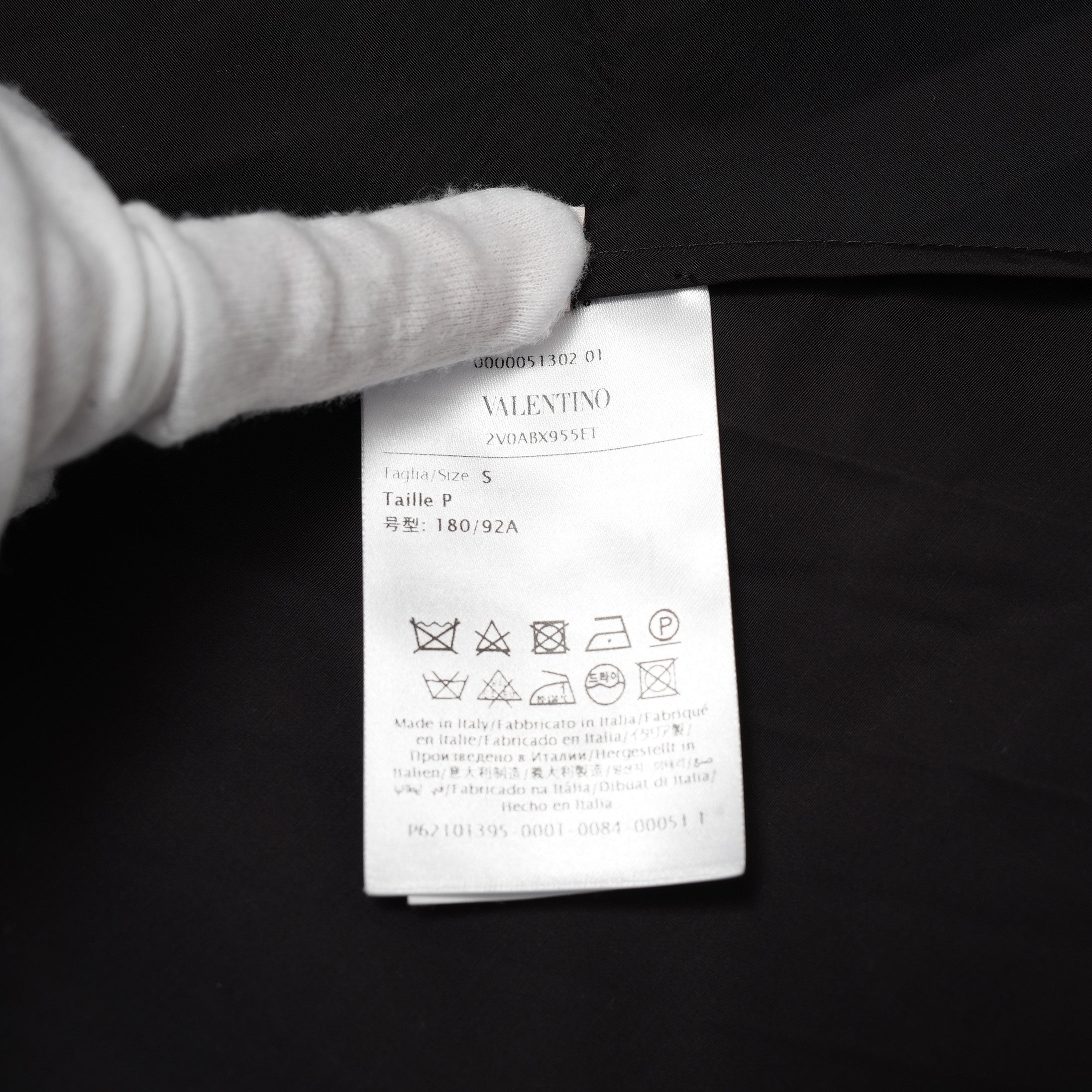 VALENTINO ヴァレンティノ / 美品 23SS Tech Nylon Oversize Shirt 長袖シャツ / 2V0ABX955ET / size S (BLACK)
