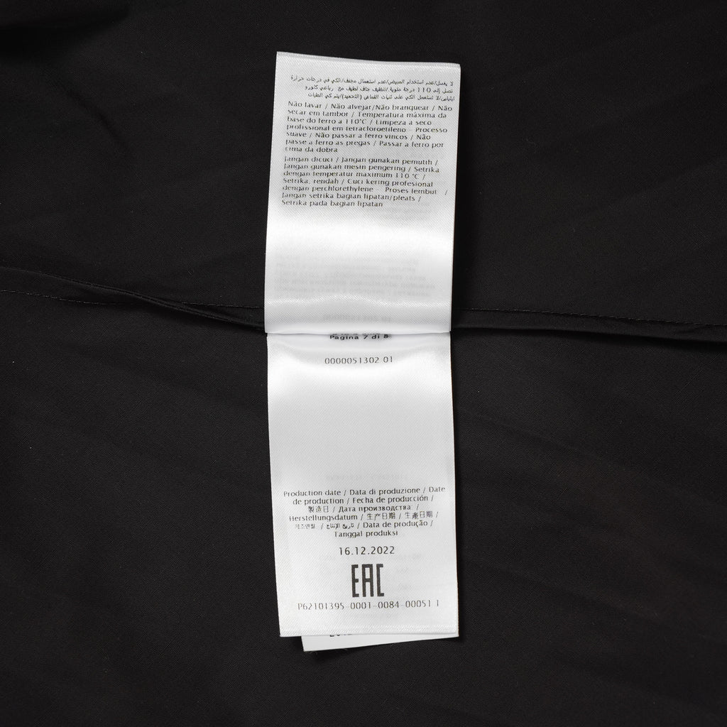 VALENTINO ヴァレンティノ / 美品 23SS Tech Nylon Oversize Shirt 長袖シャツ / 2V0ABX955ET / size S (BLACK)