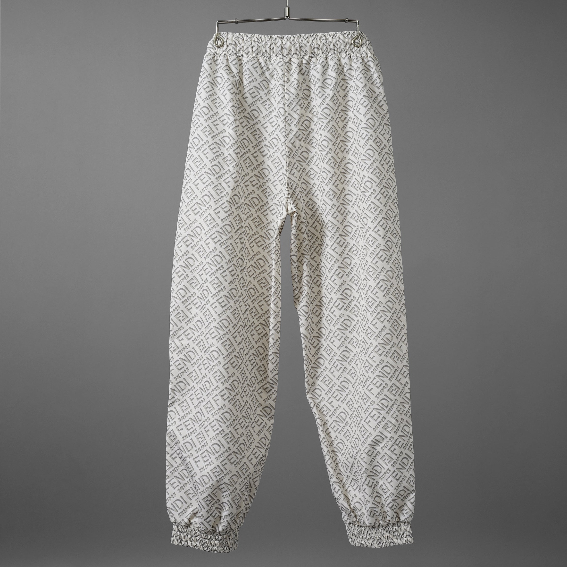 Fendi x SKIMS フェンディ / 22SS 美品 Loose Fit Pants 総柄 ジョガーパンツ / FAN262 AGNG / size M (WHITE) レディース