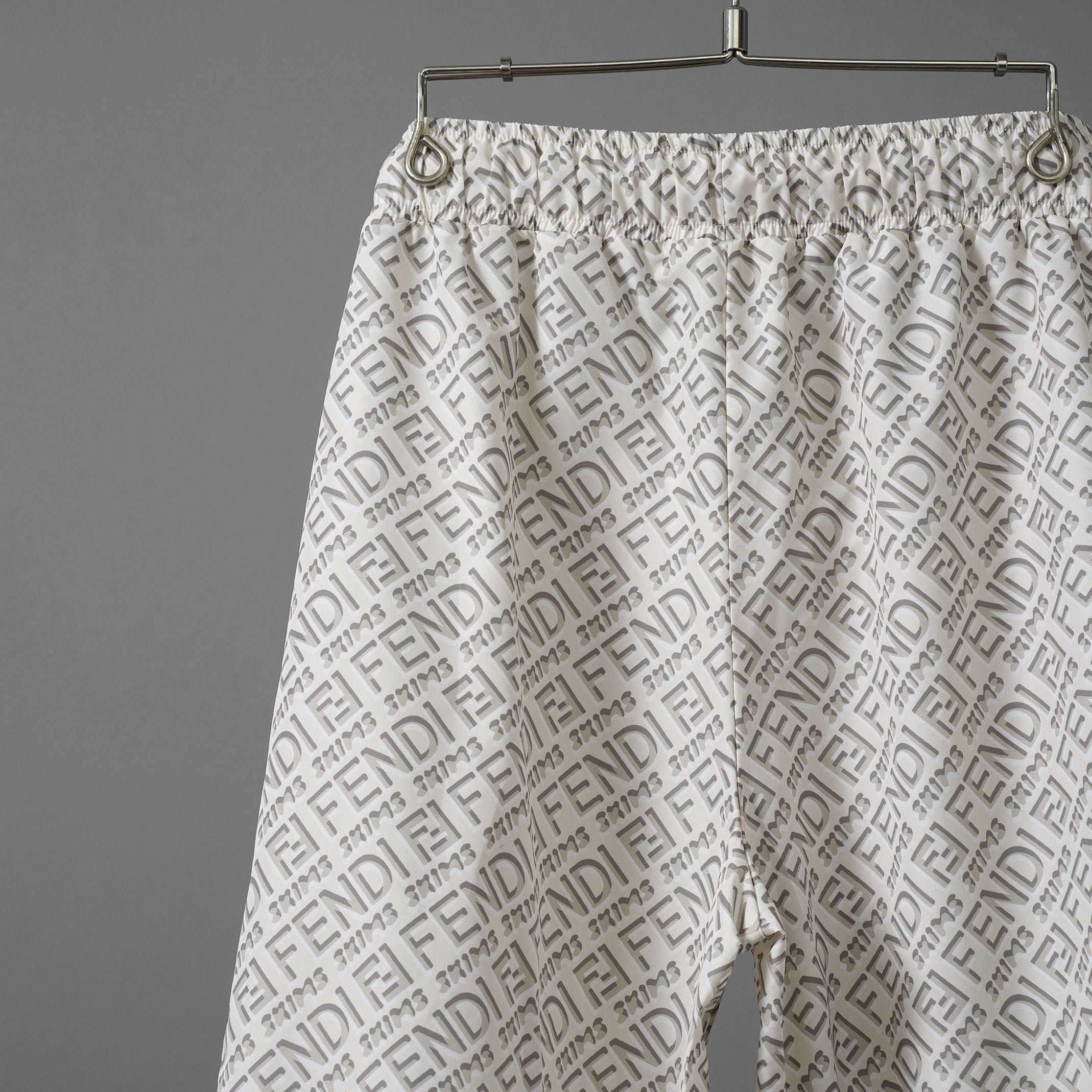 Fendi x SKIMS フェンディ / 22SS 美品 Loose Fit Pants 総柄 ジョガーパンツ / FAN262 AGNG / size M (WHITE) レディース