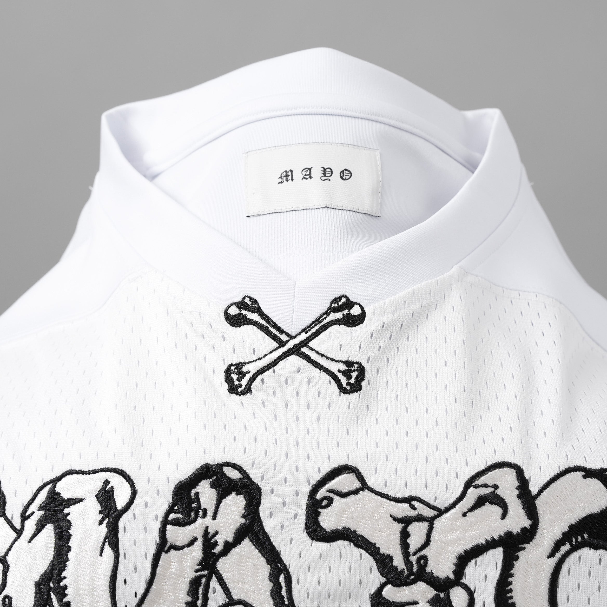 MAYO メイヨー× ROYAL FLASH / 美品 25AW 太田忍コラボ 別注ゲームシャツ 半袖Tシャツ / 25RMY-GMST000 / size M (WHITE)