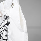 MAYO メイヨー× ROYAL FLASH / 美品 25SS 太田忍コラボ 別注ゲームショーツ Bones Embroidery Shorts パンツ / 25RMY-NYPT000 / size M (WHITE)