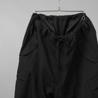 Y's for men ワイズフォーメン / 美品 24AW GABARDINE SIDE TRIPLE STITCH CARGO PANTS シワギャバ 脇3本ステッチ カーゴパンツ / MO-P32-100 / size 3 (BLACK)