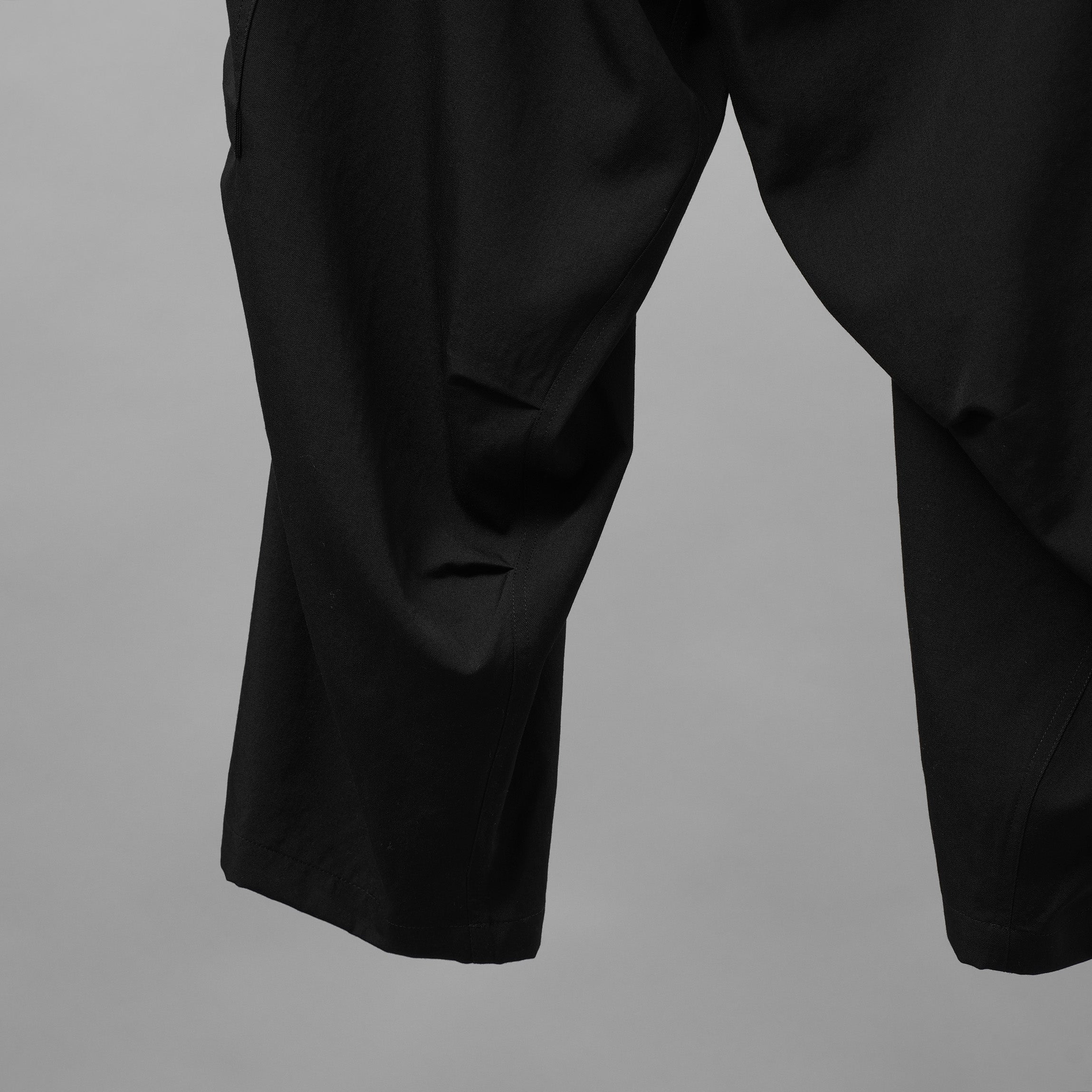 Y's for men ワイズフォーメン / 美品 24AW GABARDINE SIDE TRIPLE STITCH CARGO PANTS シワギャバ 脇3本ステッチ カーゴパンツ / MO-P32-100 / size 3 (BLACK)